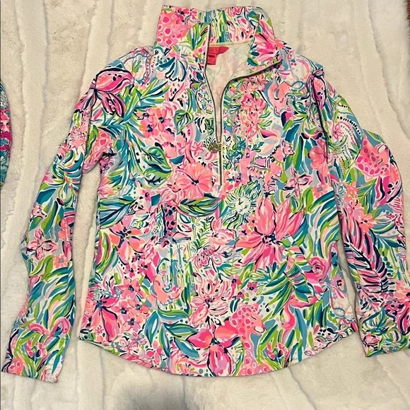 🦄HTF Lilly Pulitzer Skipper Popovers half-zip set of 7!!! 5XS+2S like new & NWT - Picture 7 of 11